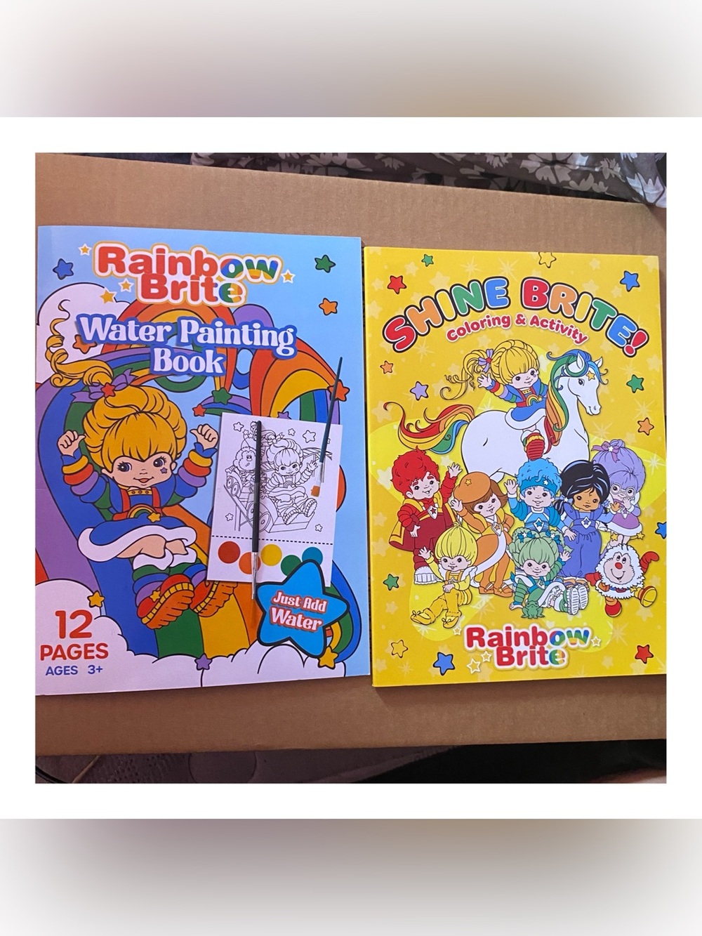 Rainbow Brite Water Painting and Activity Books - Bundle NWT